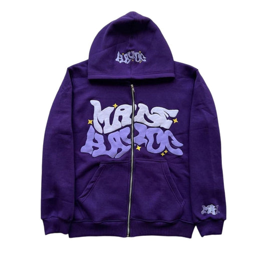 Purple Mave Zip Hoodie