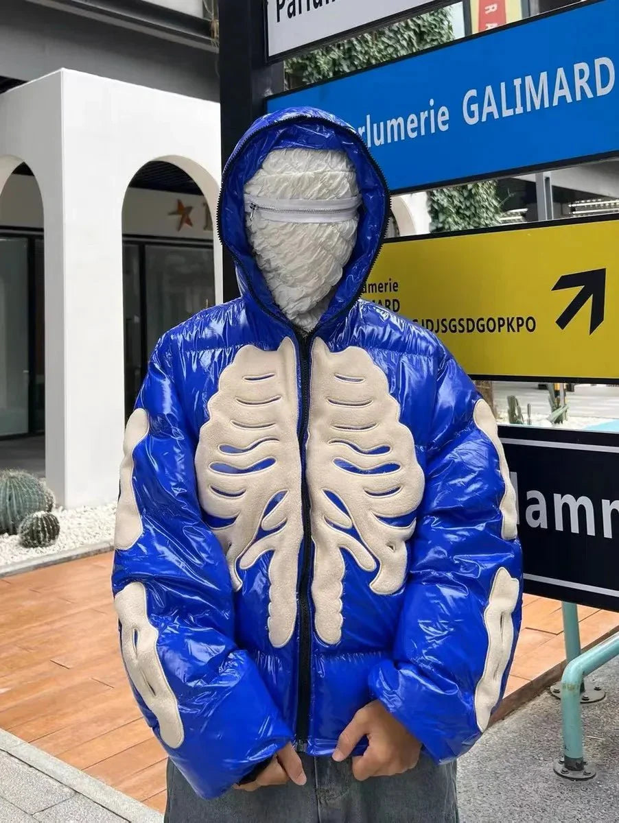 Skeleton Puffer Jacke