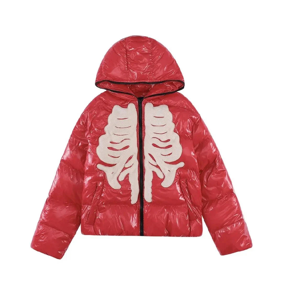 Skeleton Puffer Jacke